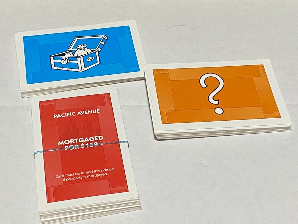 Monopoly Community Chest, Chance, Property Cards Replacement Pieces Complete Set